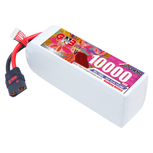 GAONENG GNB 6S 10000mAh 70C LiPo battery pack 22.2V with QS8 discharge connector