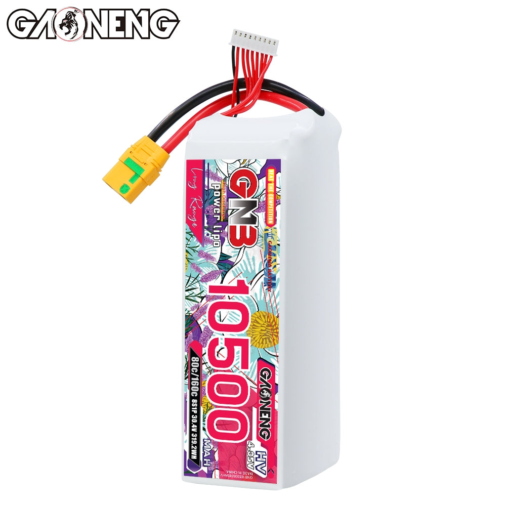 GAONENG GNB 8S1P 30.4V HV 10500mah 80C LiPo Battery XT90S