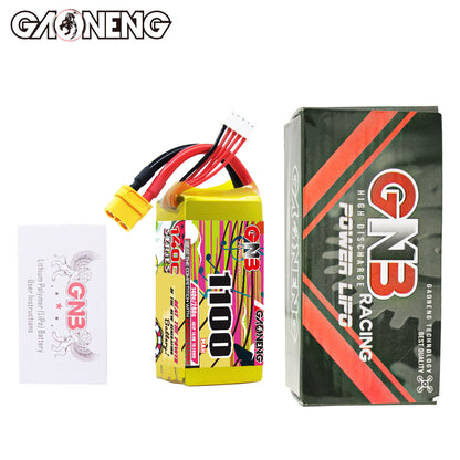 GAONENG GNB 4S 14.8V 1100mAh 140C XT60 LiPo Battery