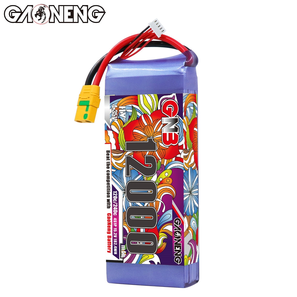 GAONENG GNB 4S 15.2V HV 12000mAh 120C RC LiPo Battery XT90S