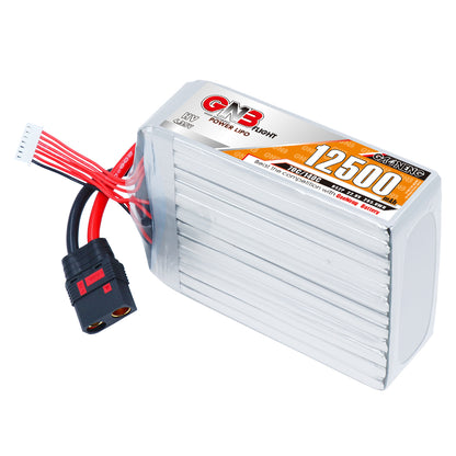 GAONENG GNB 6S 12500mAh HV LiPo battery with QS8 discharge plug and balance lead