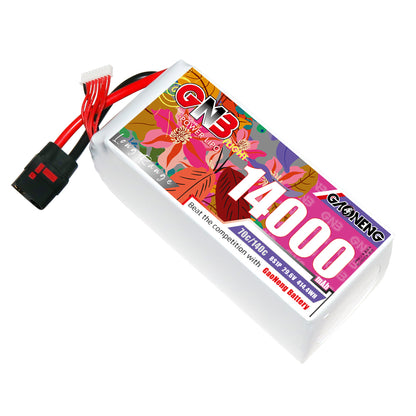 GAONENG GNB 8S 14000mAh 70C LiPo battery pack, 29.6V, QS8 connector and balance lead
