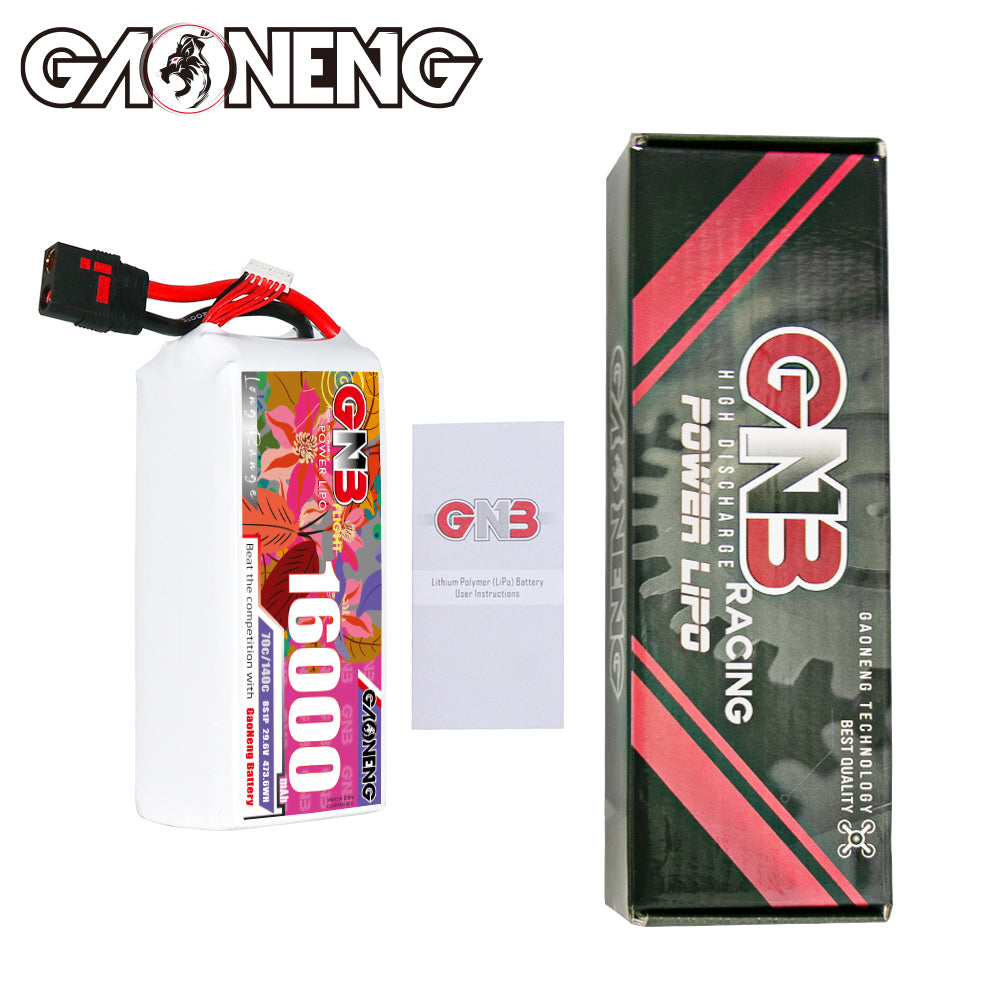 GAONENG GNB 6S1P 22.2V 16000mAh 70C RC LiPo Battery QS8
