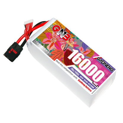 GAONENG GNB 16000mAh 8S 29.6V 70C LiPo battery pack with QS8 connector and balance lead