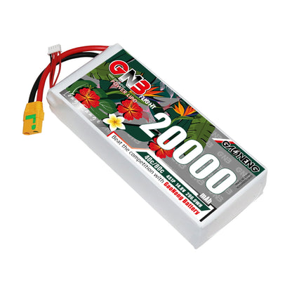 GAONENG GNB 4S 20000mAh 40C LiPo battery pack with XT90S plug and balance lead