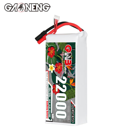 GAONENG GNB 4S 22000mAh 40C LiPo battery pack with XT150 connector, front label view