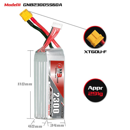 GAONENG GNB 5S 18.5V 2300mAh 60C XT60 LiPo Battery