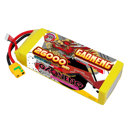 GAONENG GNB 26000mAh 4S 14.8V semi solid state Li-ion battery pack with XT90S-F connector