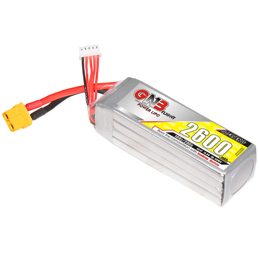 GAONENG GNB26004S100A 4S 2600mAh 100C LiPo battery with XT60 connector and balance lead