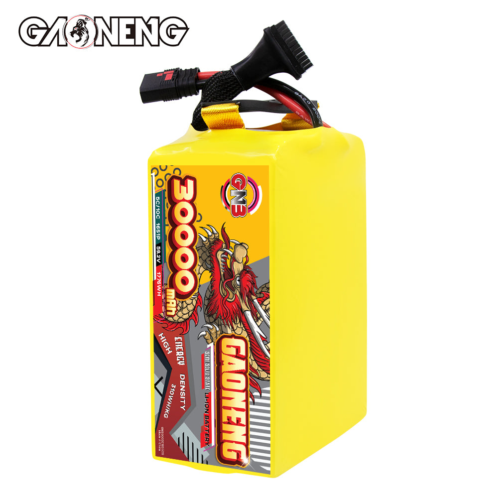 GAONENG GNB 30000mah 16S 59.2V 5C QS8 Semi Solid State Li-ion Battery 310WH/kg