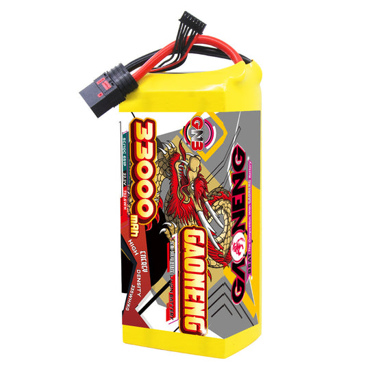 GAONENG GNB330006S5SS 33000mAh 6S 22.2V semi solid-state Li-ion UAV battery with QS8 lead