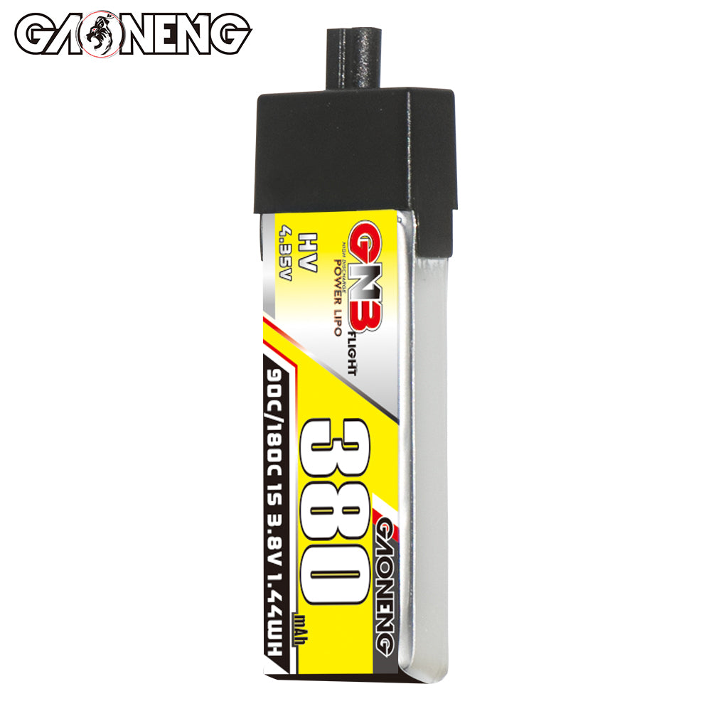 Front label view of single battery standing upright with A30 connector on top