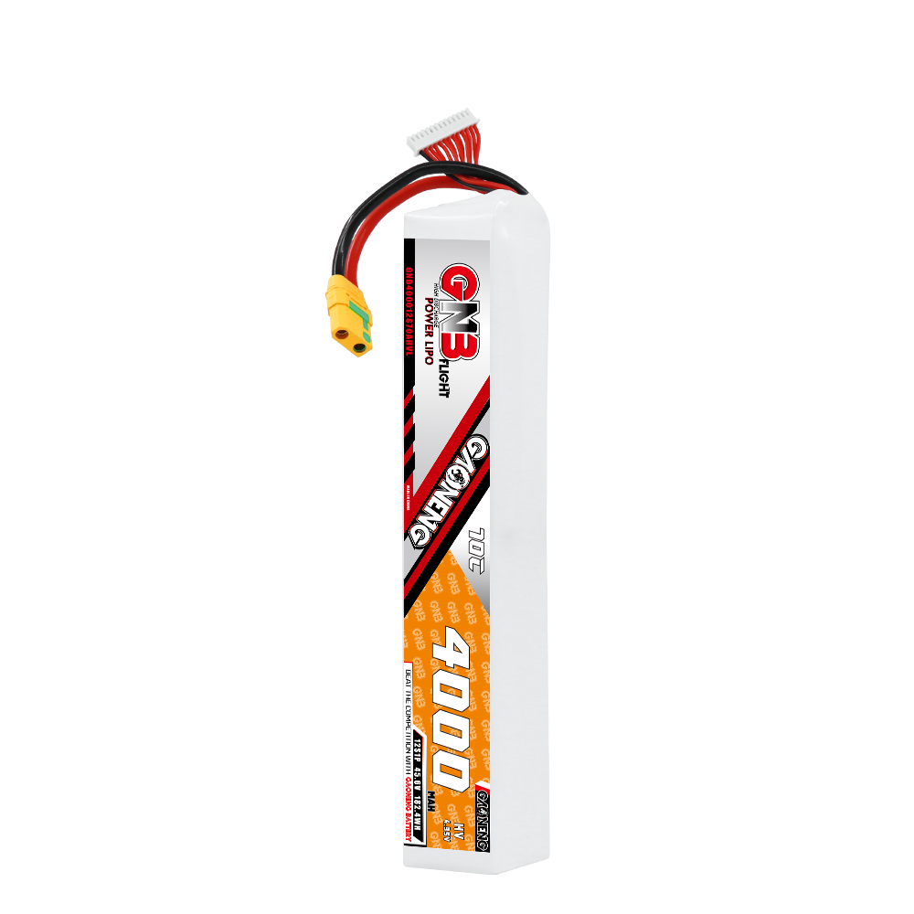 GAONENG GNB 12S HV 4000mAh 70C LiPo battery with XT90S anti-spark plug and balance lead