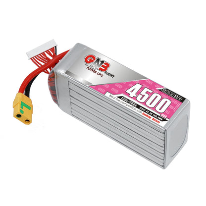 GAONENG GNB 12S 44.4V 4500mAh 130C LiPo battery with yellow XT90S plug and balance lead