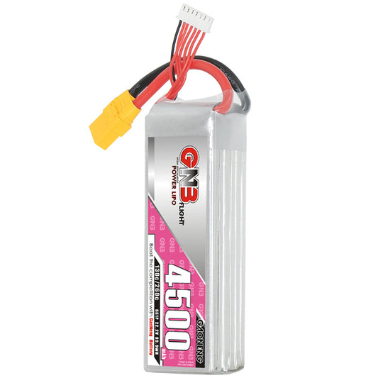 GAONENG GNB45006S130A 6S 4500mAh 130C LiPo battery with XT90 connector and balance lead