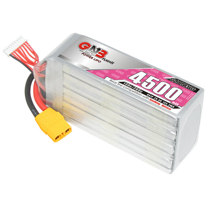 GAONENG GNB45008S130A 8S 4500mAh 130C LiPo battery with XT90 connector, angled top view
