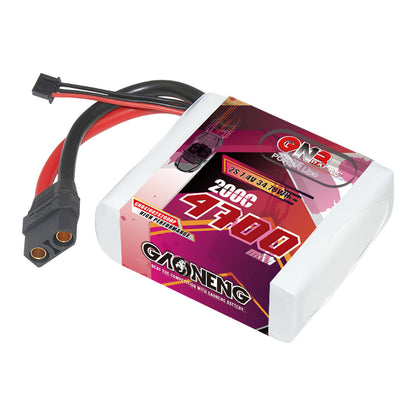 GAONENG GNB 2S 7.4V 4700mAh 200C LiPo battery pack with XT90 plug and balance lead