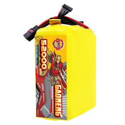 GAONENG GNB 52000mAh 8S 29.6V 5C semi solid state Li-ion battery pack with QS8 lead