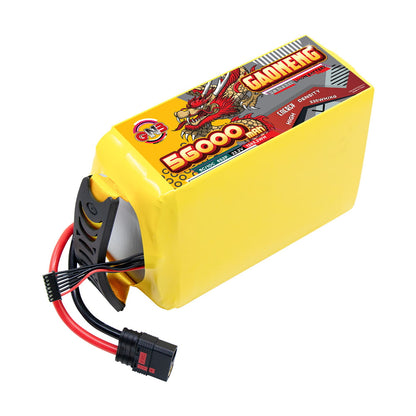 GAONENG GNB 56000mAh 6S 22.2V semi solid state Li-ion battery pack with QS8-S anti-spark plug
