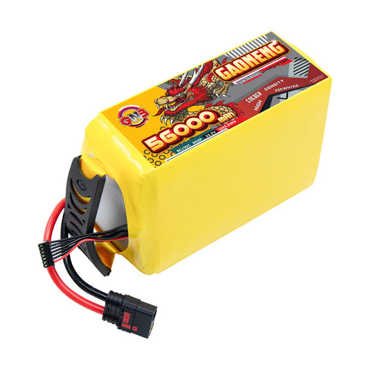 GAONENG GNB 56000mAh 6S 22.2V semi solid state Li-ion battery pack with QS8-S anti-spark plug