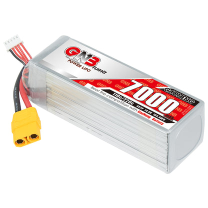 GAONENG GNB70004S110A 4S 14.8V 7000mAh 110C LiPo battery with XT90 connector and balance lead