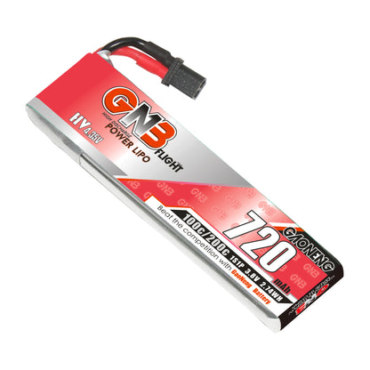 GAONENG GNB LiHV 1S 3.8V 720mAh 100C A30 Cabled LiPo Battery for 75mm FPV Micro Whoops