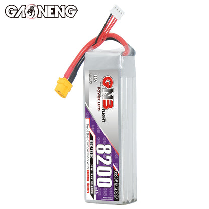 GAONENG GNB HV 3S 11.4V 8200mAh 65C LiHV LiPo Battery Pack with XT60 for RC Car/Boat/Drone