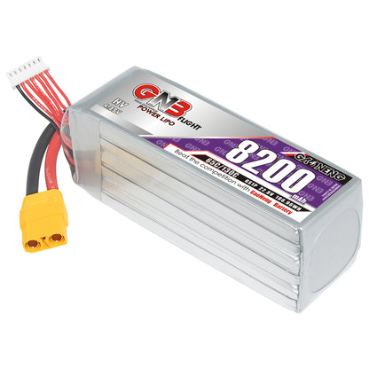 GAONENG GNB82006S65AHV 6S LiHV 8200mAh 65C LiPo battery with XT90 connector and balance lead