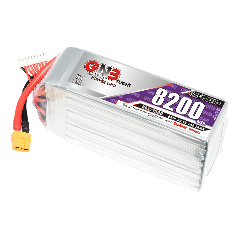 GAONENG GNB82008S65AHV 8S 8200mAh 65C LiHV LiPo battery pack with XT60 plug