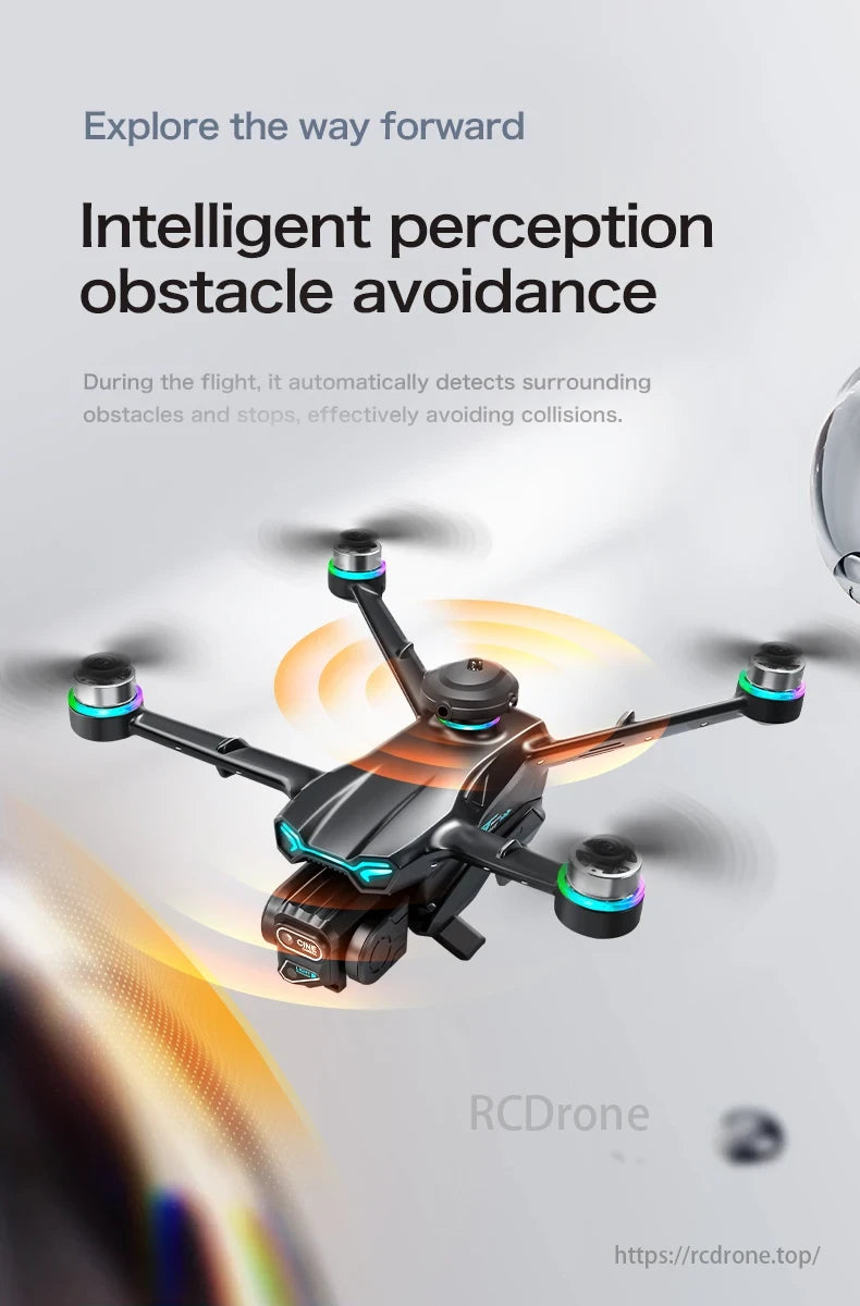 GT6 Drone, Intelligent perception obstacle avoidance detects and stops for surrounding obstacles during flight to prevent collisions.