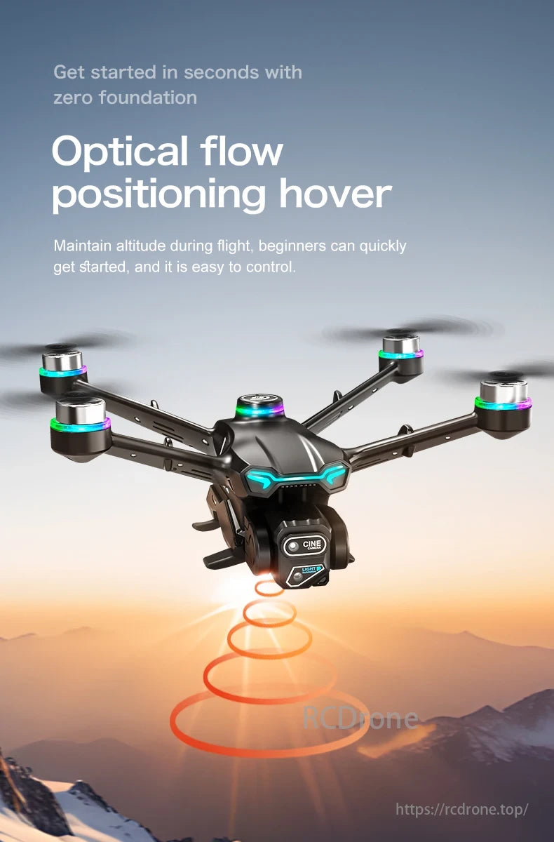 GT6 Drone, Optical flow positioning hover. Easy control, quick start for beginners.