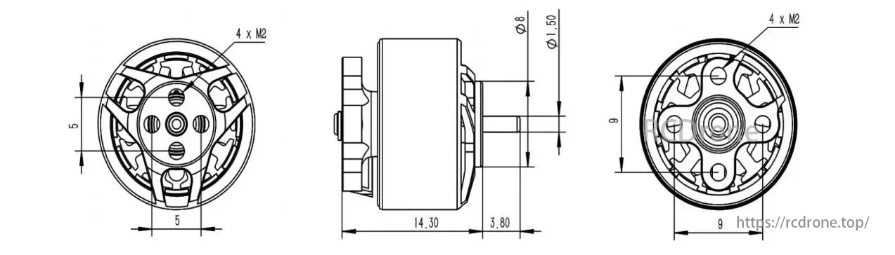 GTS V2 Motor, The GTS V2 1207 has a robust stator configuration, combining light weight with impressive output, suitable for both freestyle and cinematic drones.