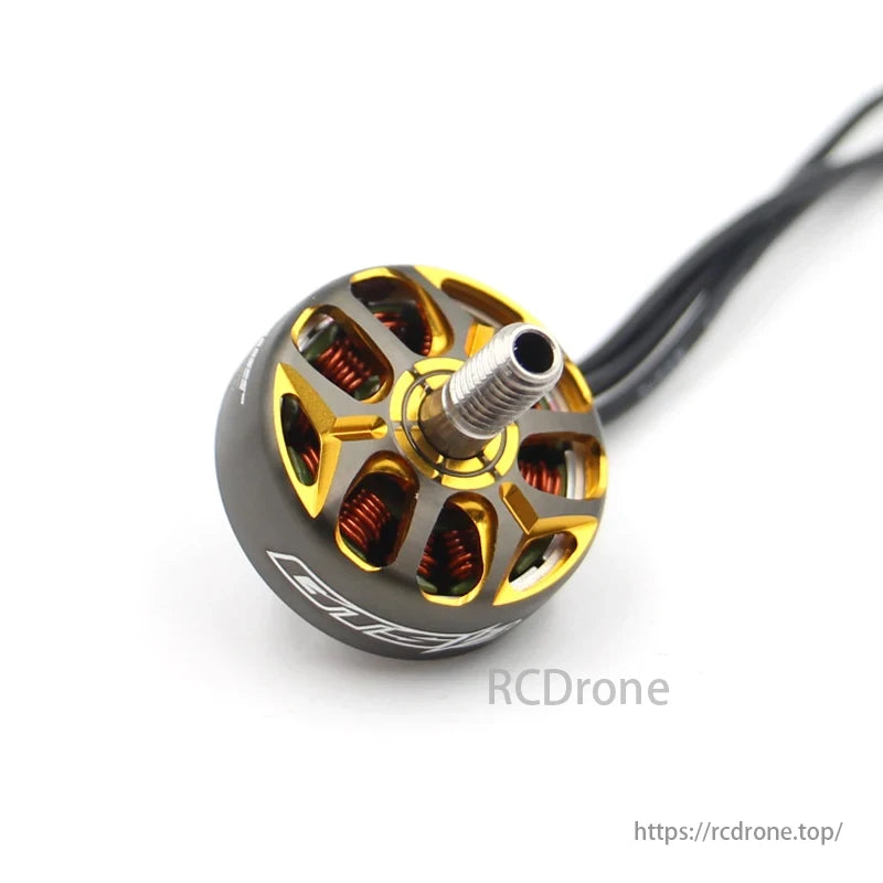 GTS V3 2105 Brushless Motor, A drone with a CNC-machined body and stylish color options: Gun Metal & Gold or Teal Blue & Pink.