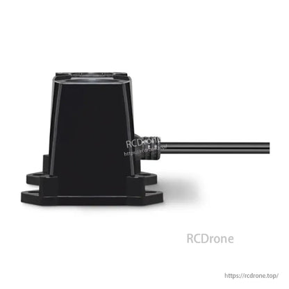 Garmin LIDAR-Lite 3 laser rangefinder module with black housing, mounting base, and attached cable