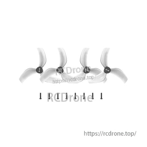 GemFan D90S 3-Blade Propellers (1.5mm Shaft) package contents