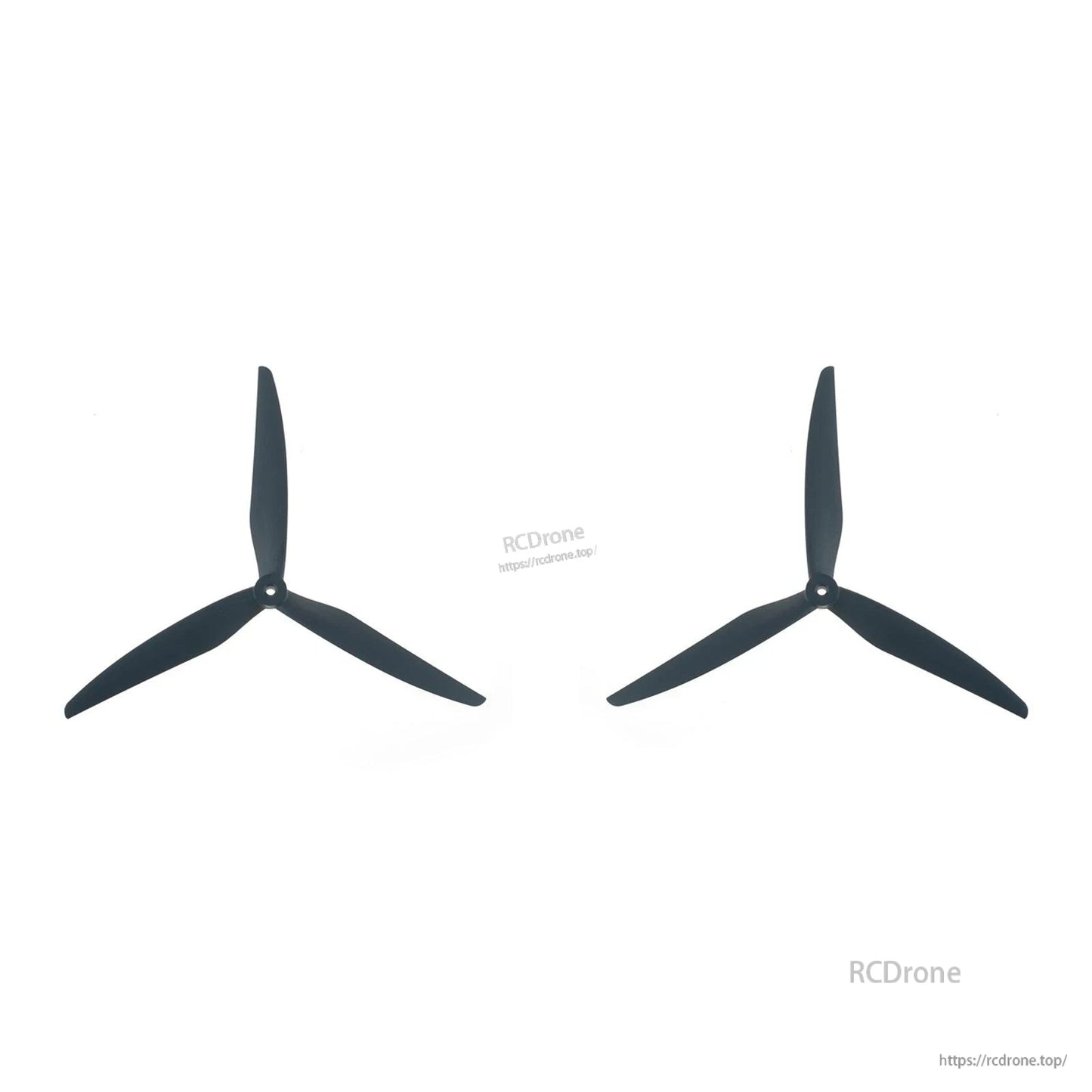 Pair of black 3-blade props shown side by side (CW and CCW set)