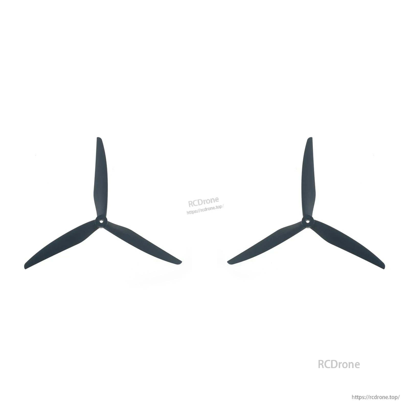 Pair of black 3-blade props shown side by side (CW and CCW set)