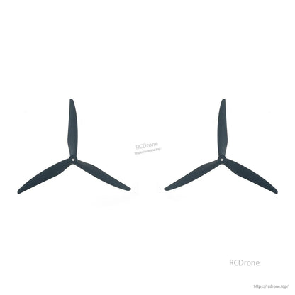Pair of black 3-blade props shown side by side (CW and CCW set)