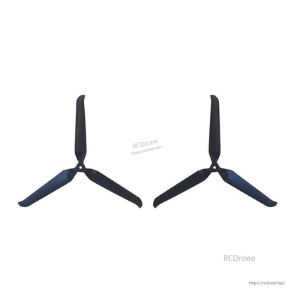 Matched left and right 3-blade propellers shown side by side, black finish