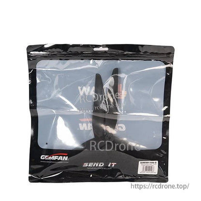 Retail package bag with Gemfan propellers inside and product label on front