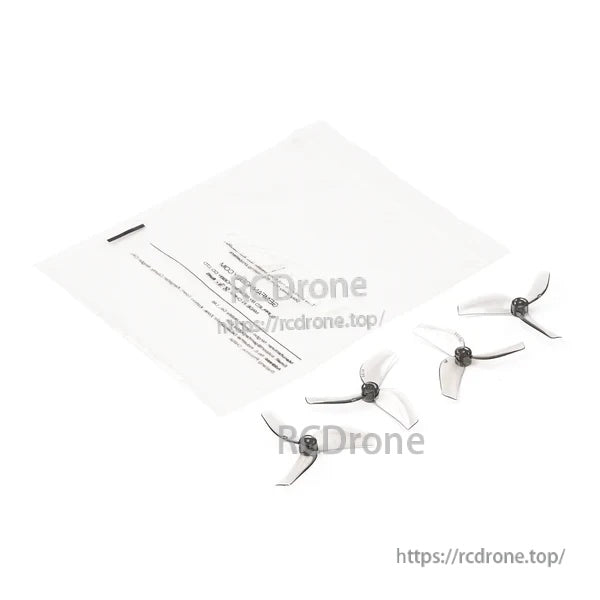 Gemfan 1207 3-blade propellers set with clear storage bag; multiple props included
