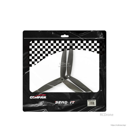 Gemfan 1270-3 3-blade propellers in retail bag packaging with product label visible