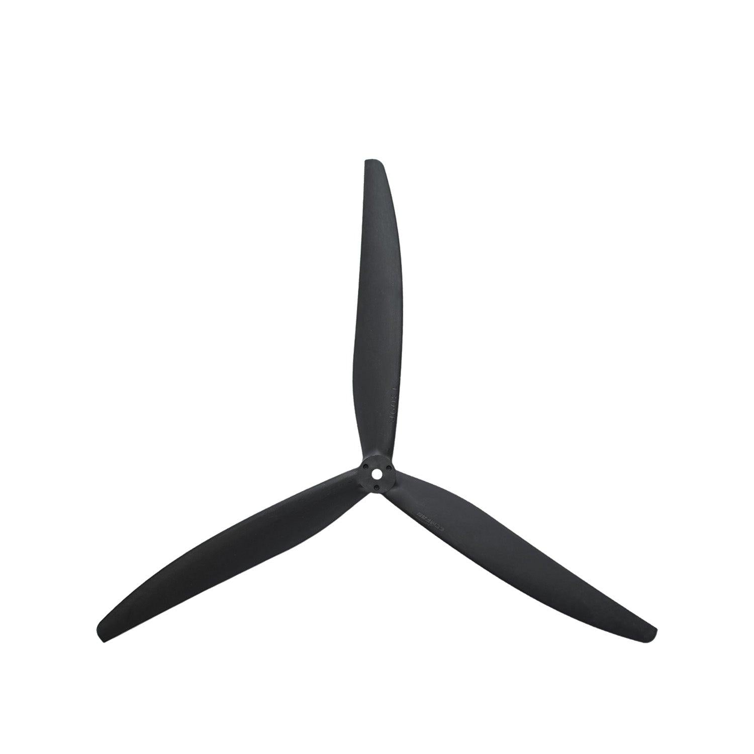 Gemfan 1309-3 13-inch 3-blade quadcopter propeller, black glass-fiber nylon, 6mm hub