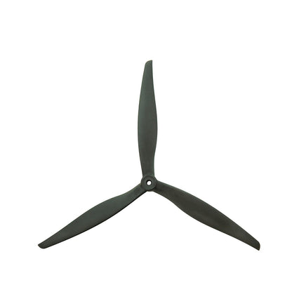 Gemfan 1410-3 black 14x10 three-blade propeller with 6mm center mount hole