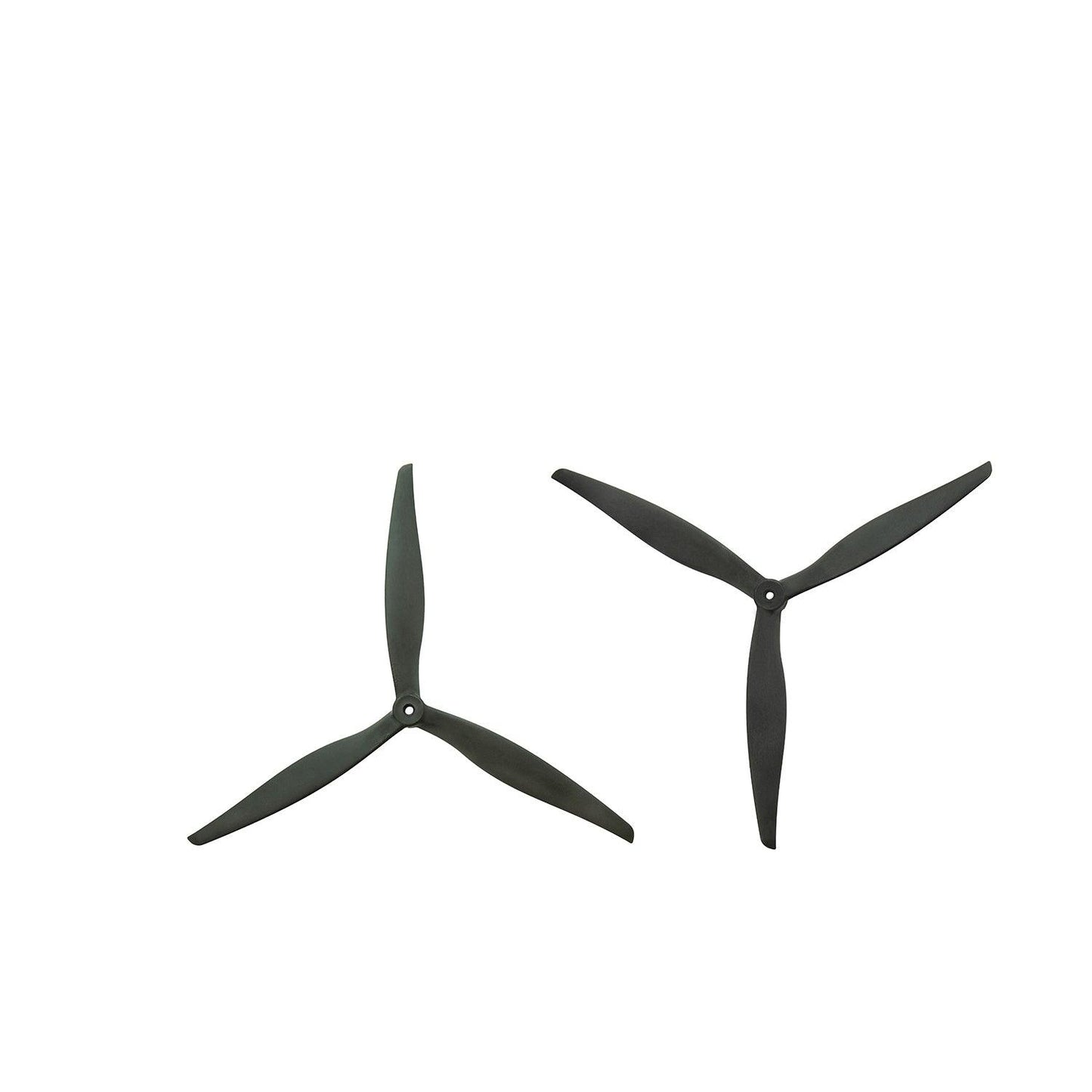 Two Gemfan 1410-3 14x10 three-blade propellers shown as a pair, black finish