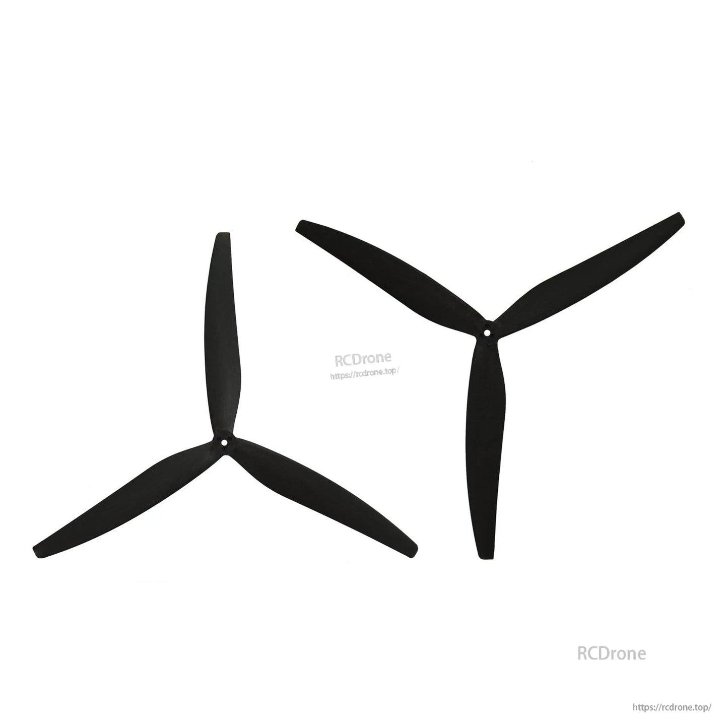 Two Gemfan 1507 glass fiber nylon 3-blade propellers shown as a set on white background