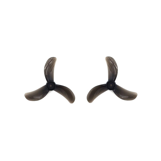 Gemfan 1608-3 PC 3-blade propellers, pair in smoke black, top view
