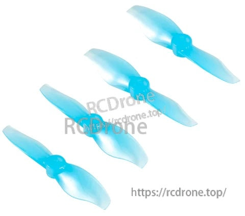 Set of four clear blue Gemfan 2015 2-blade propellers for 1.5mm shafts (2 CW + 2 CCW)
