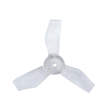 Gemfan 31mm 1219-3 PC 3-blade propeller, clear transparent finish, top view