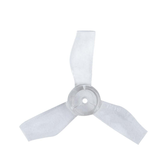 Gemfan 31mm 1219-3 PC 3-blade propeller, clear transparent finish, top view